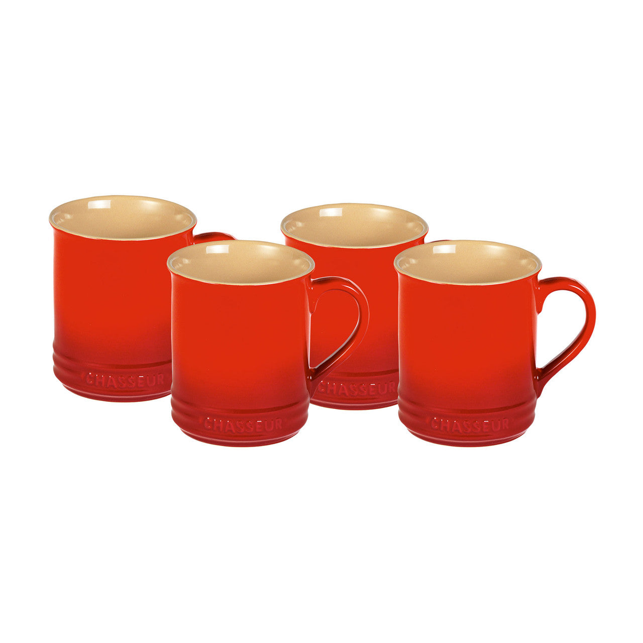 Mug Set of 4 Red