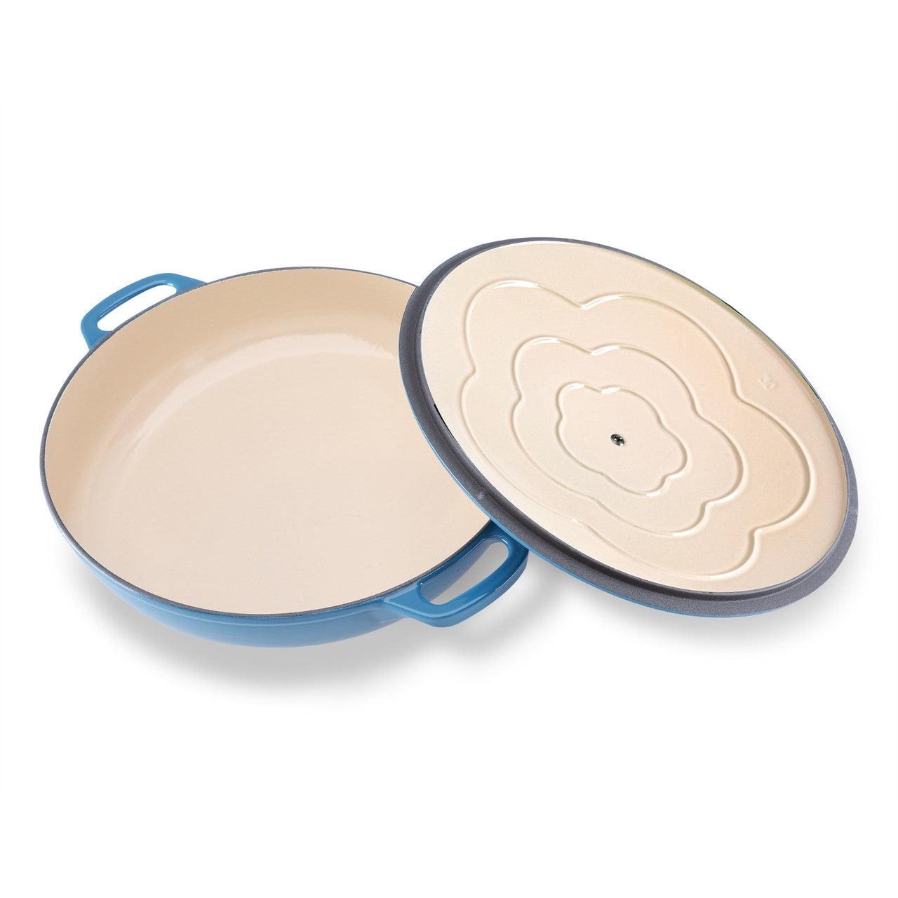 Low Round Casserole 30cm/2.5L Sky Blue