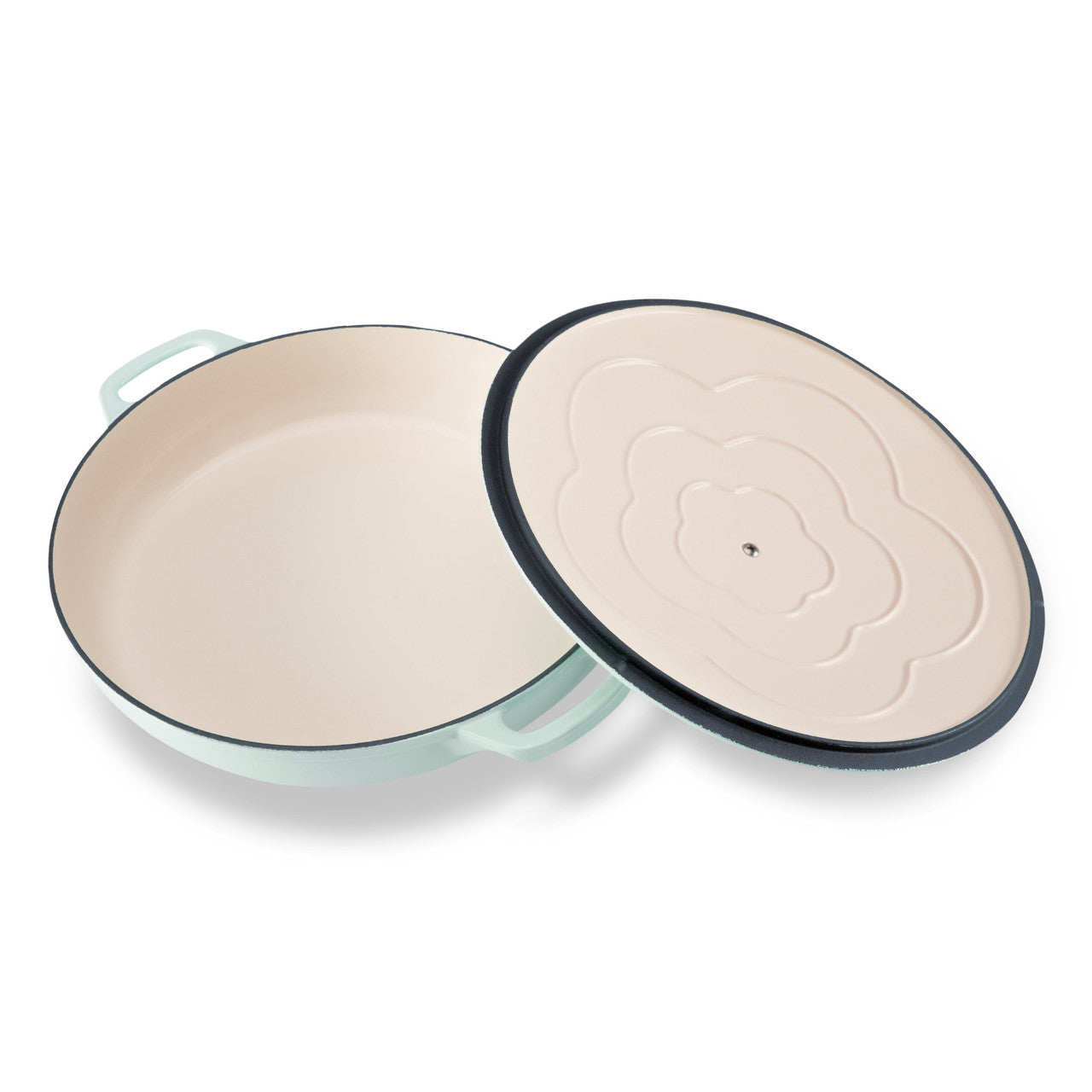 Low Round Casserole 30cm/2.5L Duck Egg Blue