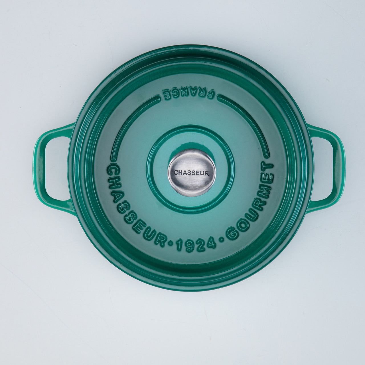 Gourmet Round French Oven 24cm/4 Litre Cast Iron, Jade