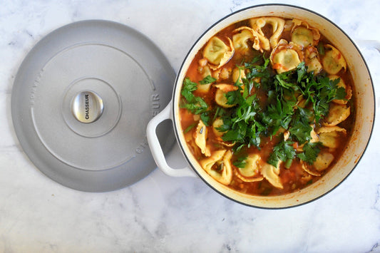 Minestrone Soup with Tortellini