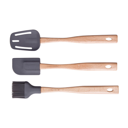 Spatula, Brush & Spoon Set Caviar