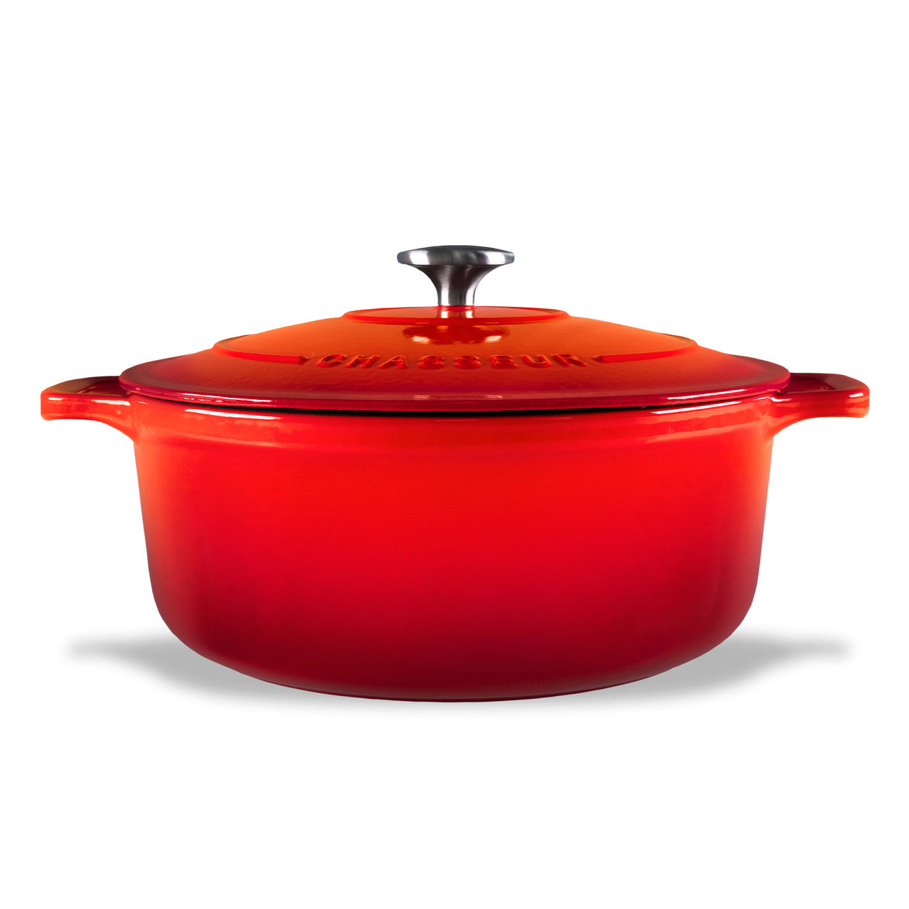 Round French Oven Inferno Red