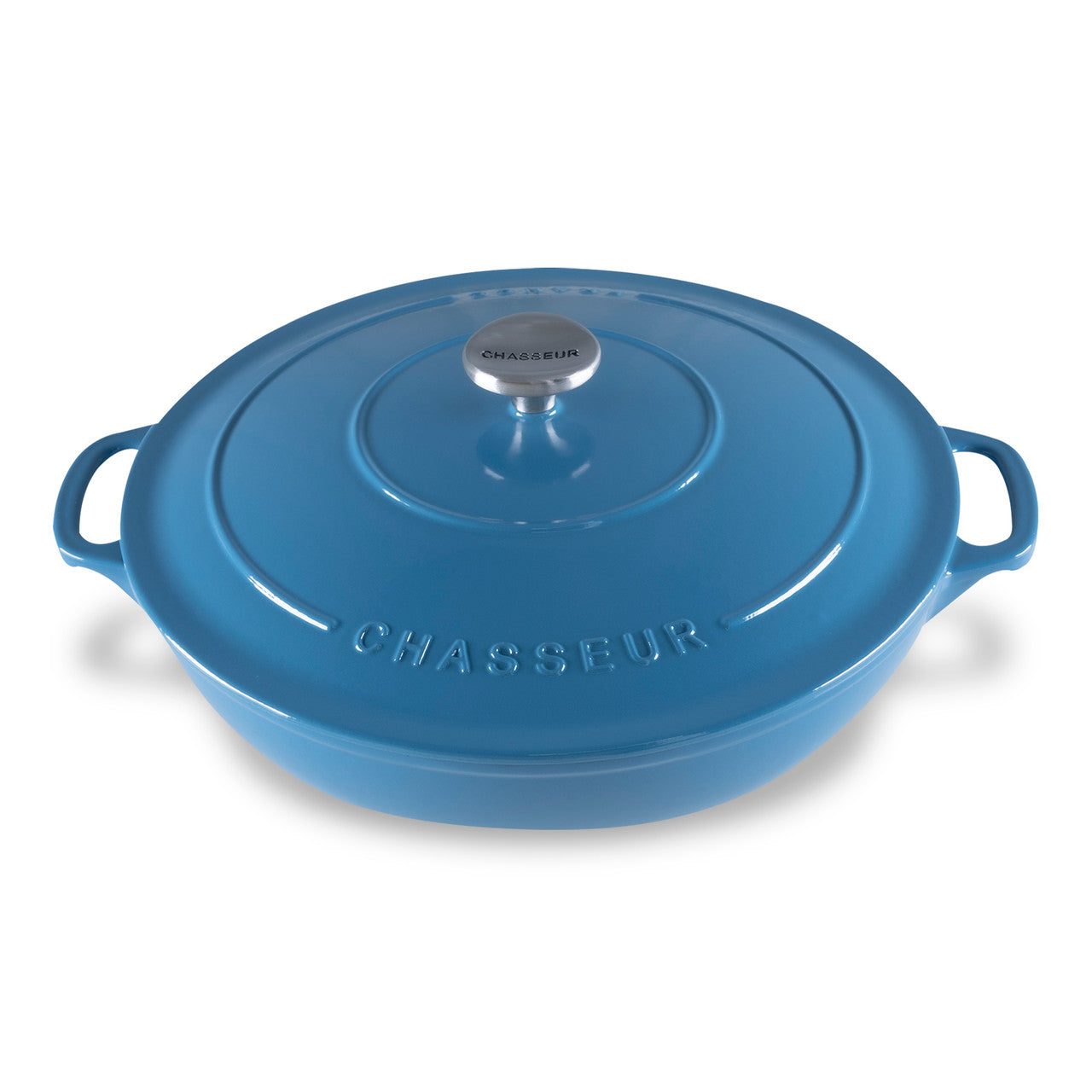 Low Round Casserole 30cm/2.5L  Sky Blue