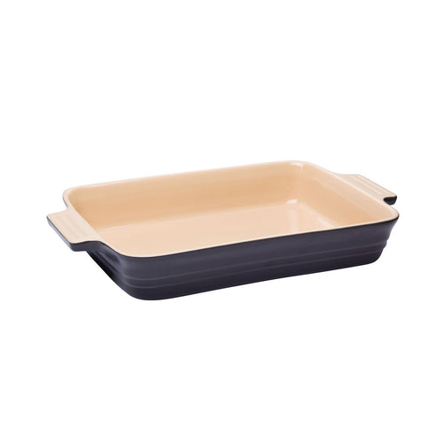 Large Rectangular Baker 32 x 24 x 6cm/3L  Caviar & Grey