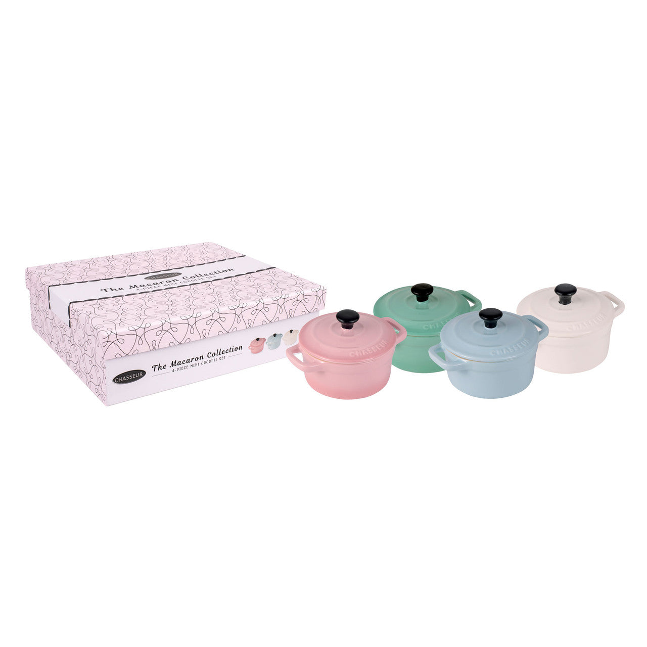 Macaron Collection 4-Piece Mini Cocotte Set