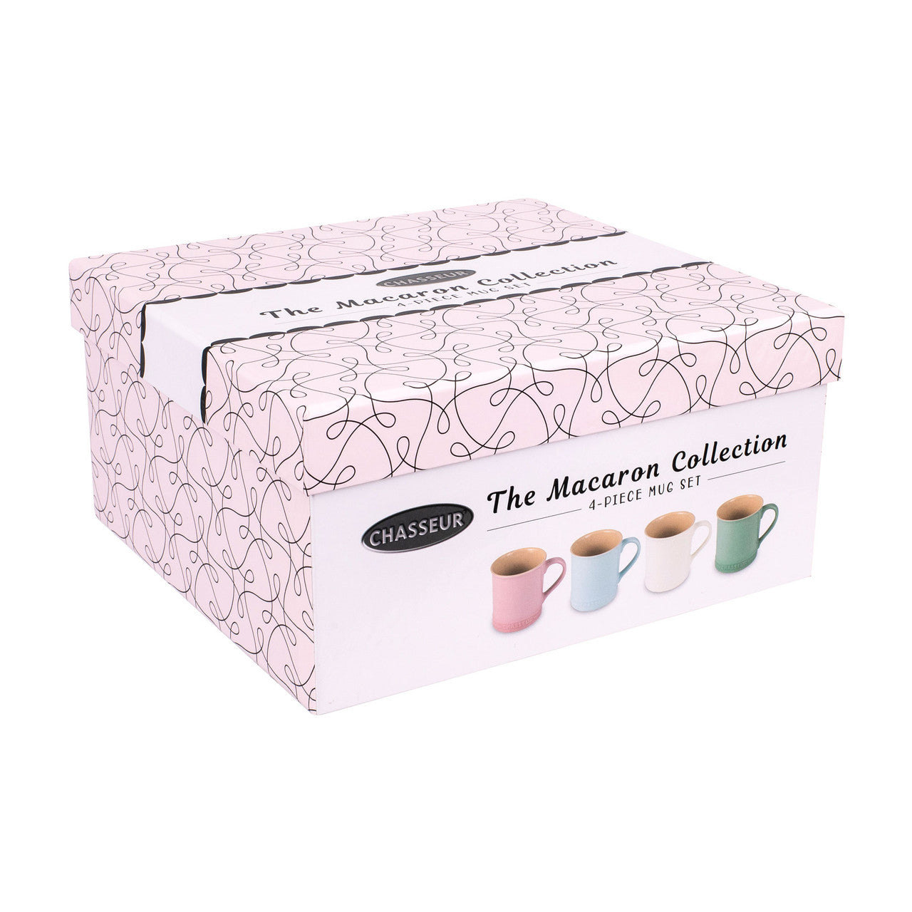 Macaron Collection 4-Piece Mug Set