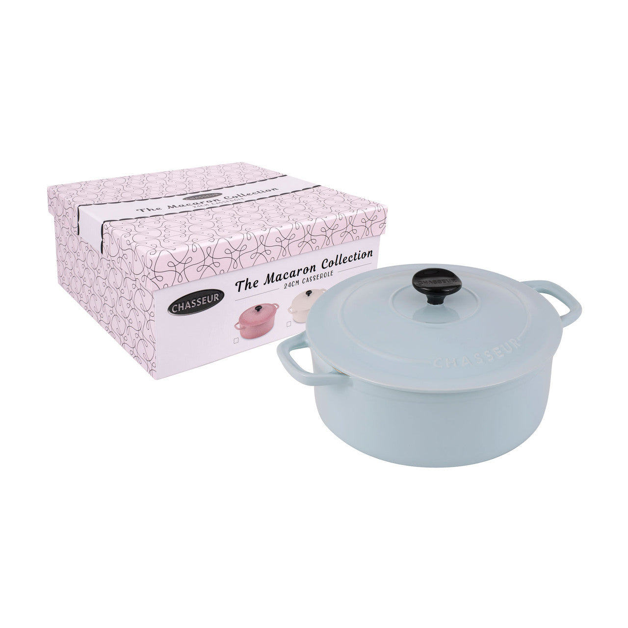Macaron Collection 24cm Casserole Duck Egg Blue