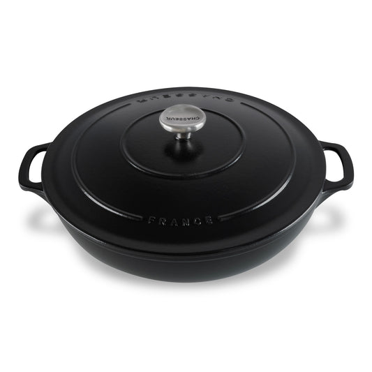 Low Round Casserole 30cm/2.5L  Matte Black