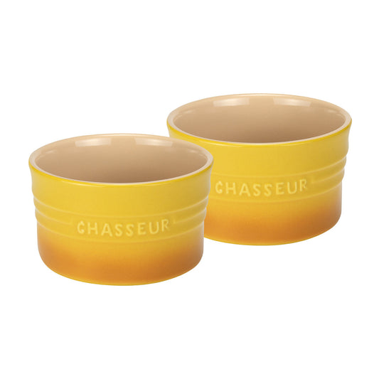 Ramekin 9.5cm diam. x 5.6cm/250ml 2 Piece Set Yellow
