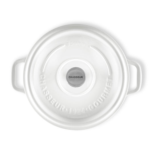 Gourmet Round French Oven 26cm/5 Litre Crisp White