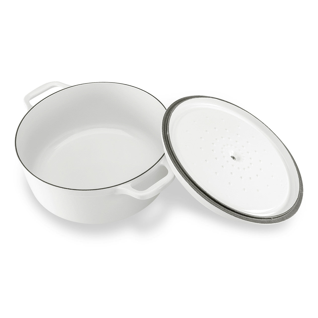 Gourmet Round French Oven 26cm/5 Litre Crisp White