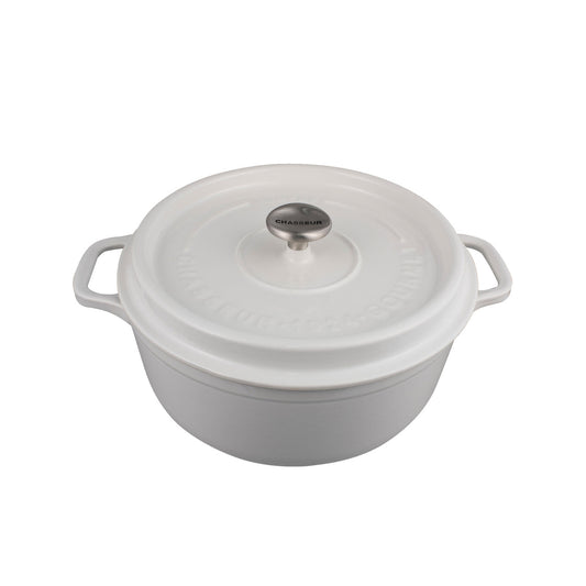 Gourmet Round French Oven 28cm/6.1 Litre Crisp White