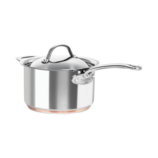 Le Cuivre 20 x 12cm/3.4L Saucepan with Lid and Helper Handle