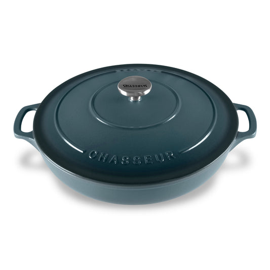 Low Round Casserole 30cm/2.5L Liquorice Blue