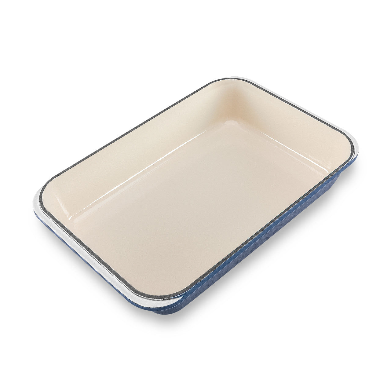Rectangular Roasting Pan 40 x 26cm Liquorice Blue