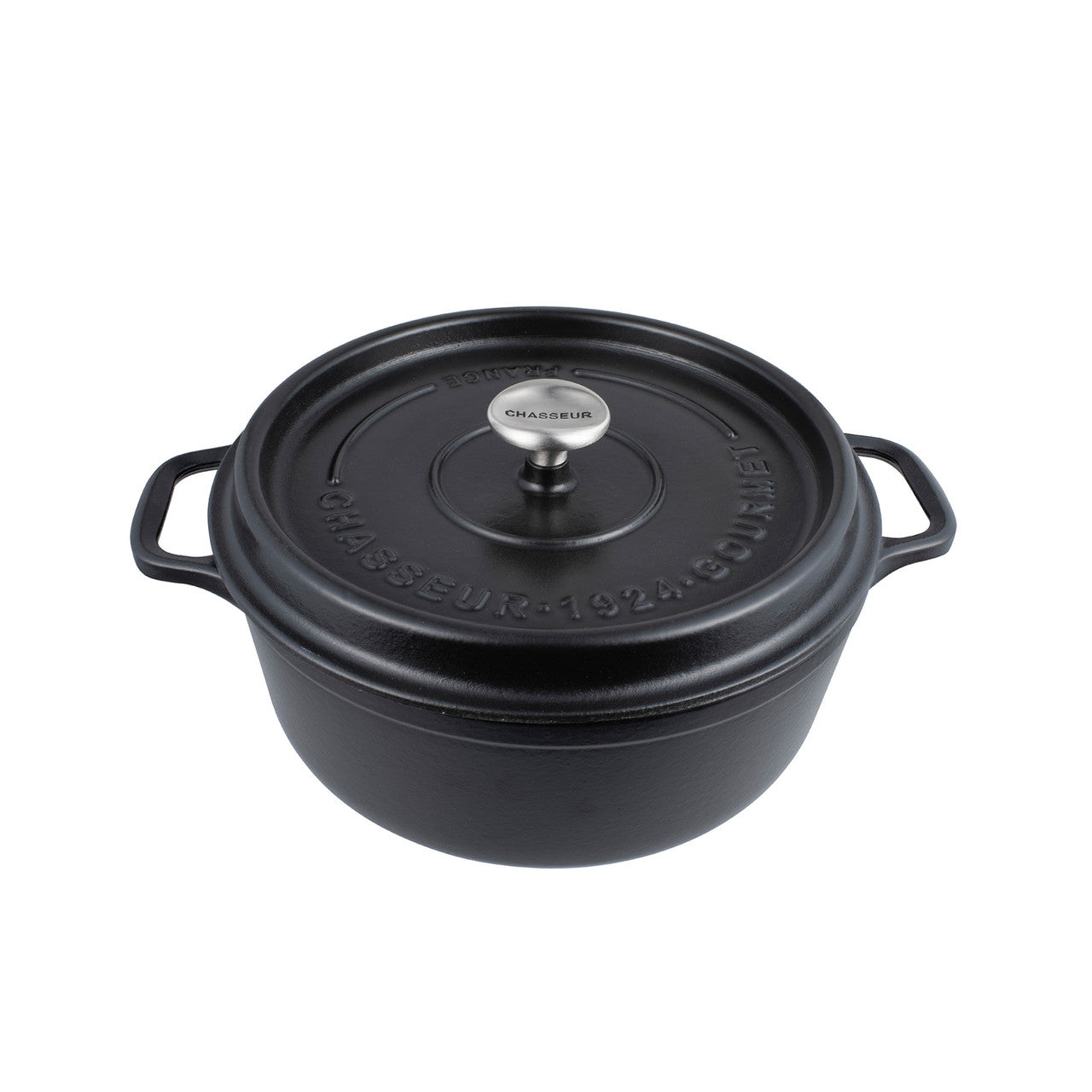 Gourmet Round French Oven 24cm/4 Litre Satin Black