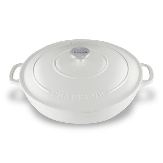 Low Round Casserole 30cm/2.5L  Brilliant White