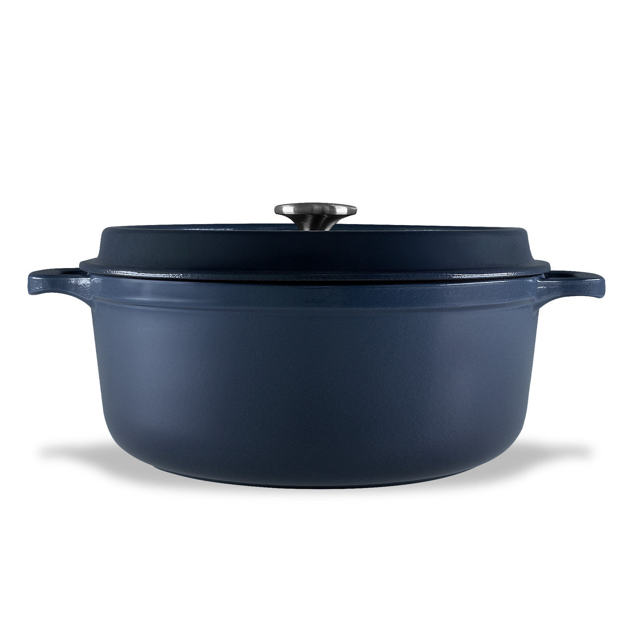 Gourmet Round French Oven 26cm/5 Litre, Cast Iron, Midnight Blue