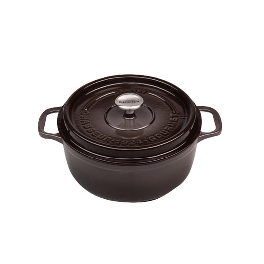 Gourmet Round French Oven 24cm/4 Litre, Cast Iron, Storm Grey