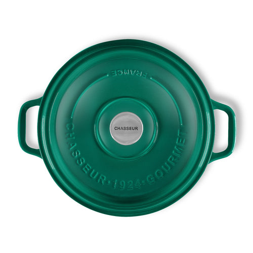 Gourmet Round French Oven 26cm/5 Litre Cast Iron, Jade