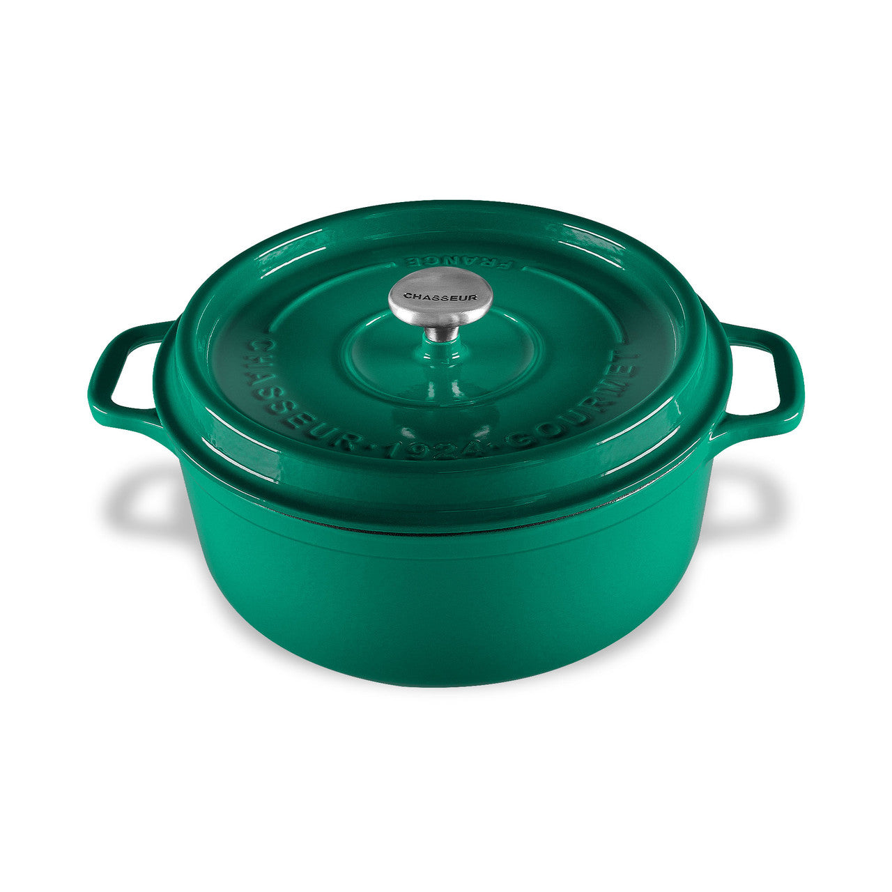 Gourmet Round French Oven 26cm/5 Litre Cast Iron, Jade