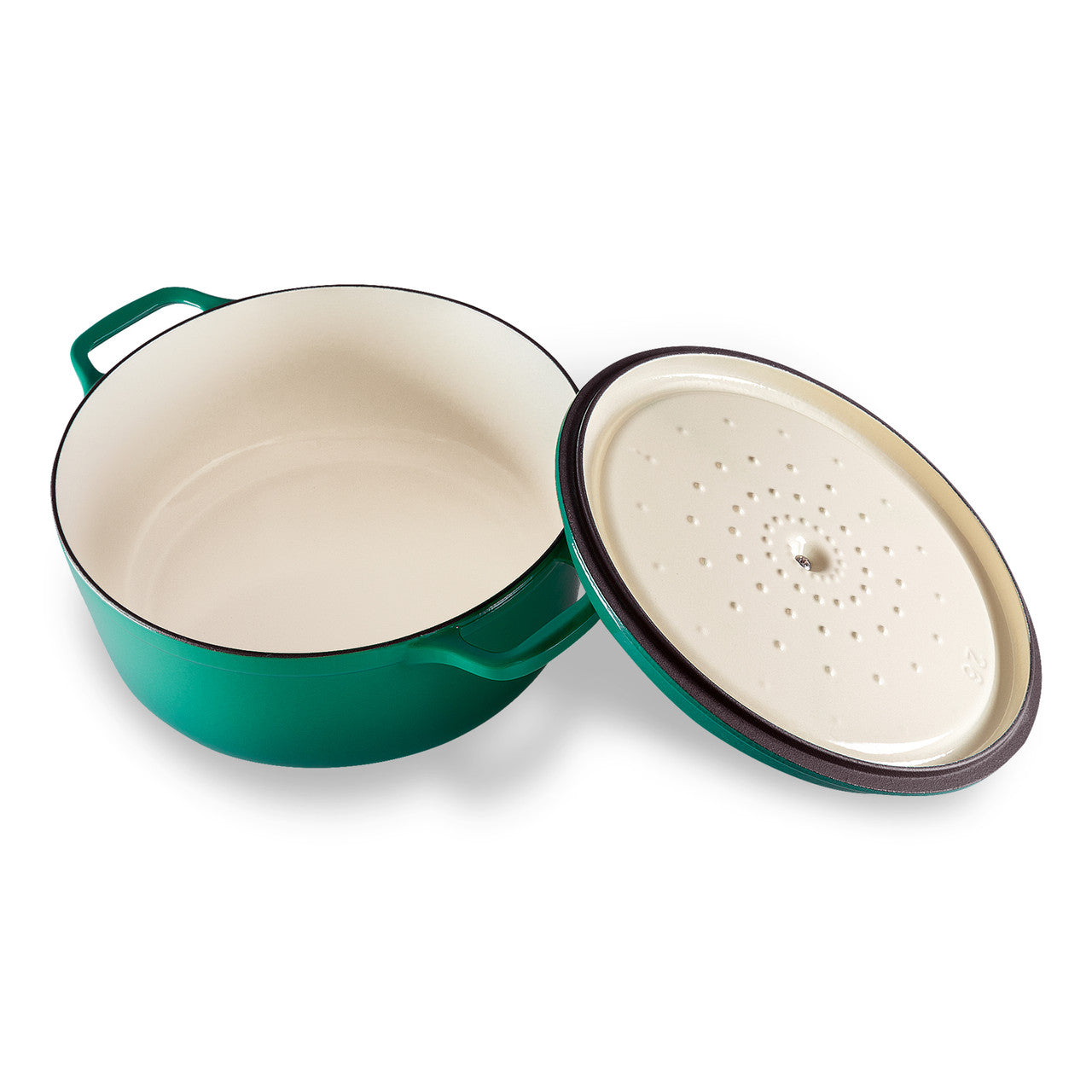 Gourmet Round French Oven 26cm/5 Litre Cast Iron, Jade