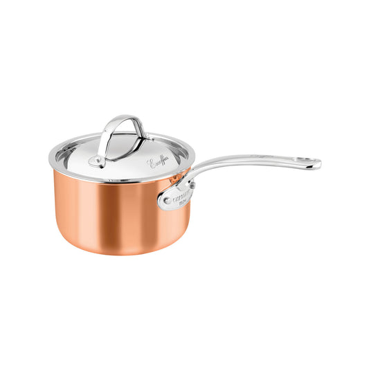 Escoffier Induction Saucepan 16 x 10cm/1.5 Litre, Copper