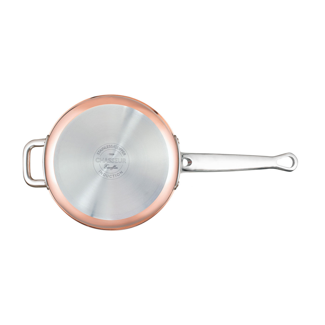 Escoffier Induction Saucepan w/helper handle 20 x 12cm/3 Litre, Copper