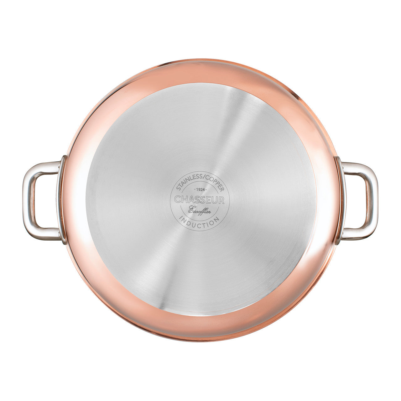 Escoffier Induction Stock Pot 24 x 17/7 Litre, Copper