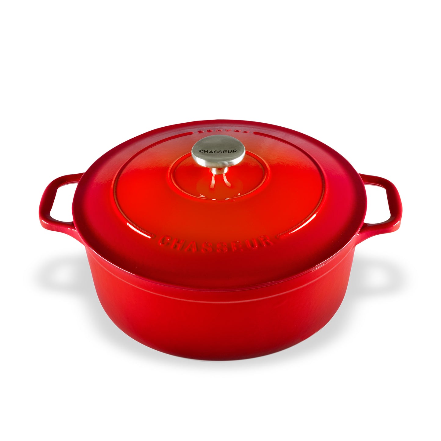 Round French Oven Inferno Red