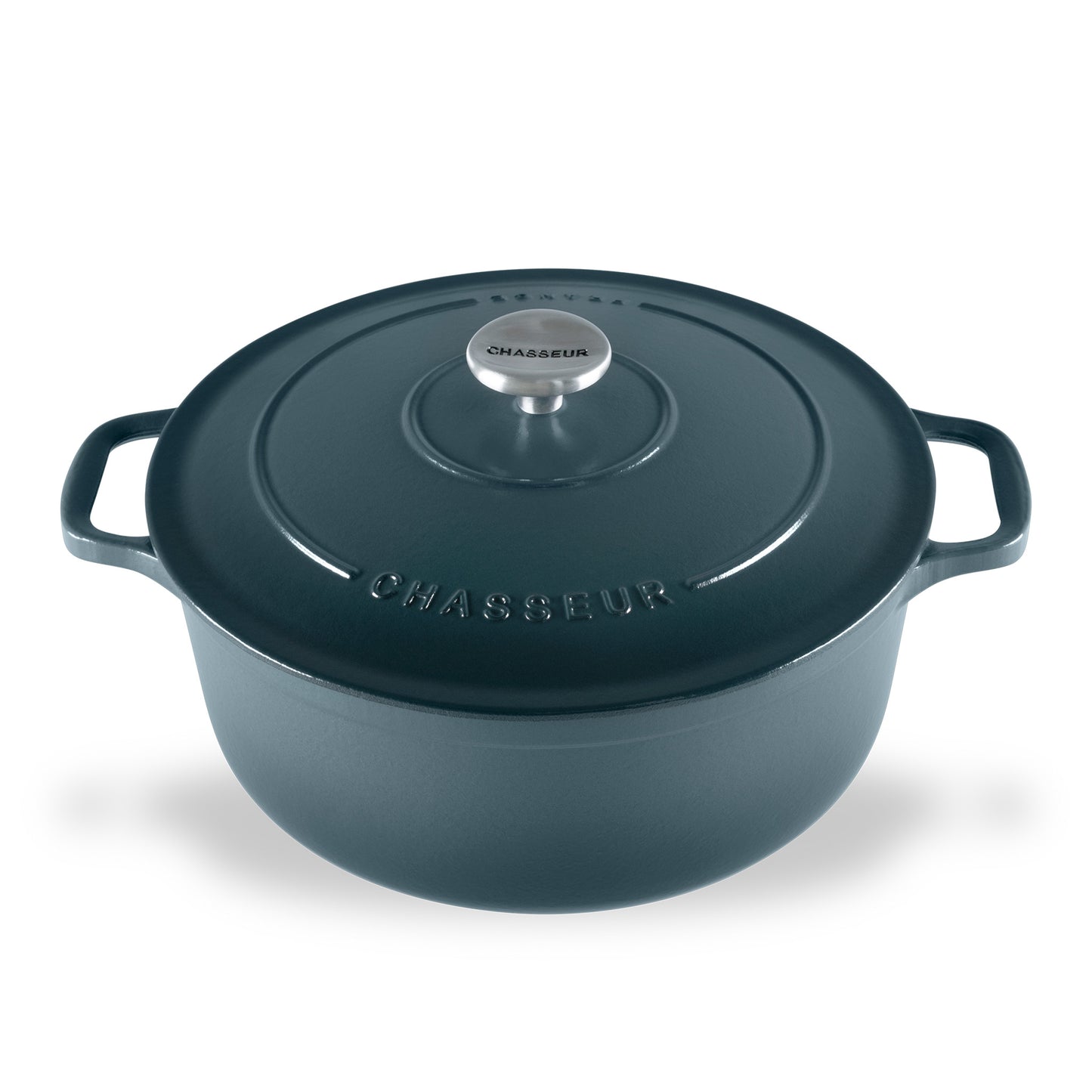 Round French Oven Liquorice Blue