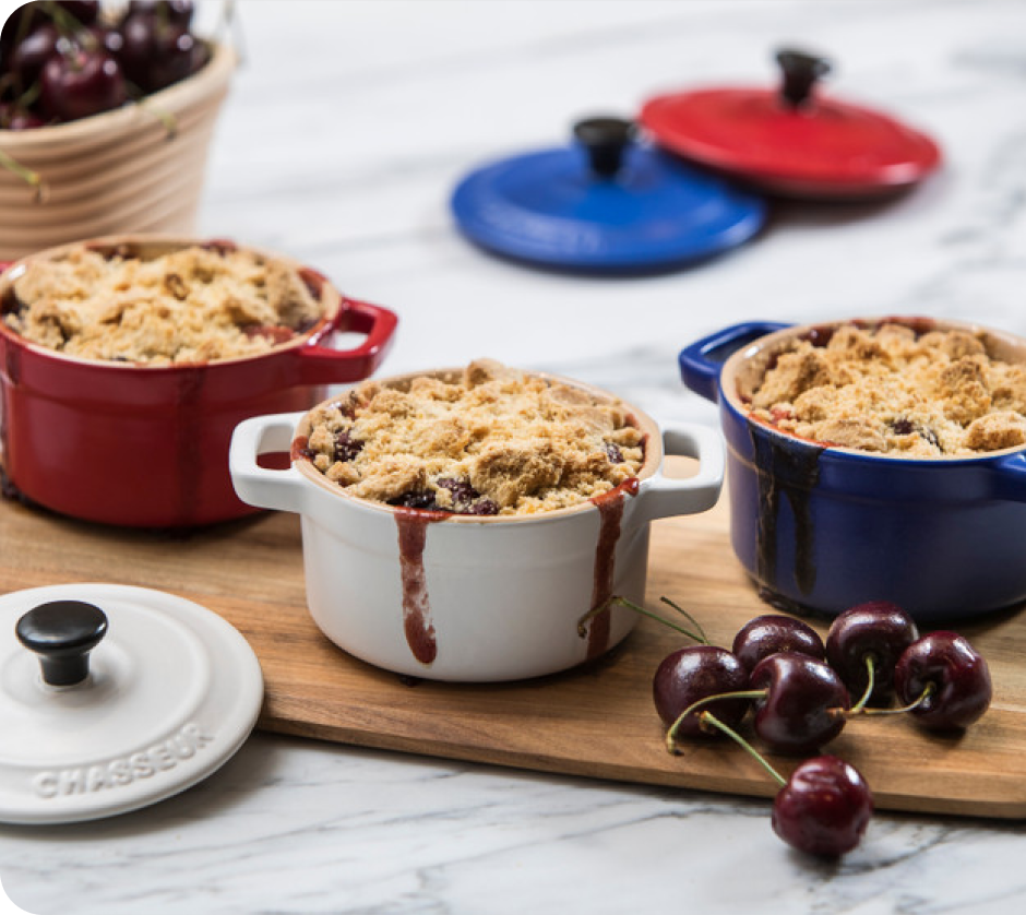 Cherry and Apple Crumble