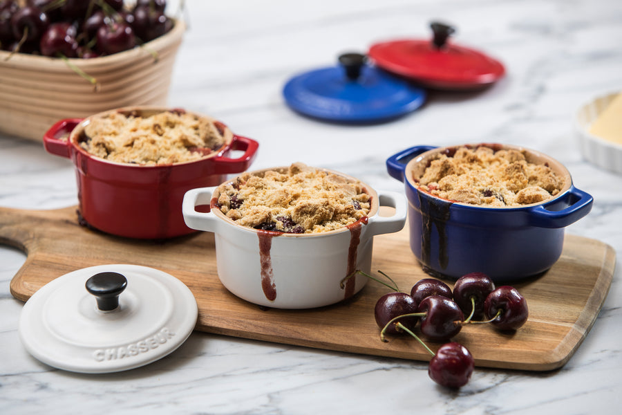 Cherry and Apple Crumble
